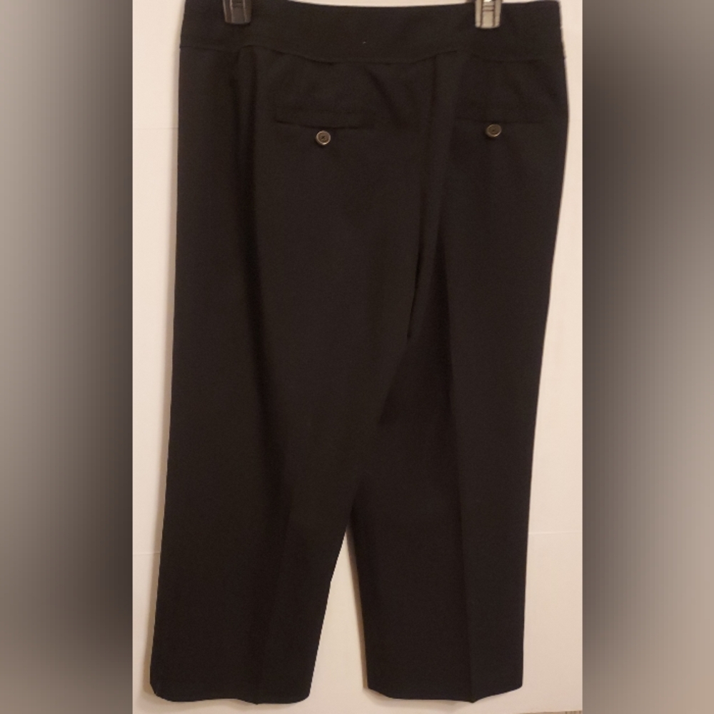 Dressbarn Career Classic Black Office Trousers Capri Style Size 10